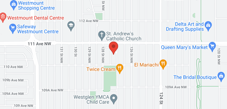 map of 11024 127 ST NW NW